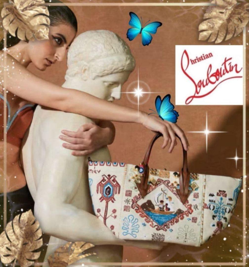 Christian Louboutin Greek ABA 2-way Tote Bag, Multicolor #QYEKQA