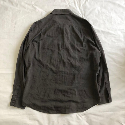 CHANEL button-down shirt, cotton and linen, size 46 #QY67ZK