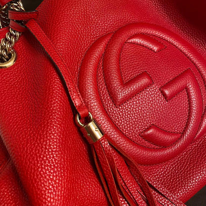 GUCCI red handbag (preserved) #PGKLY8