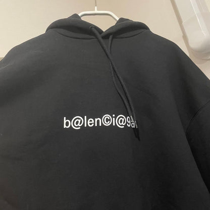 Authentic 20SS BALENCIAGA logo hoodie #QY0NC7