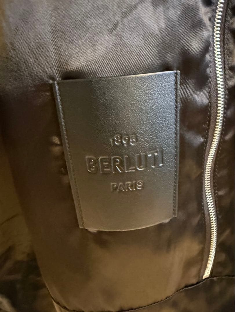 BERLUTI Hooded Black Leather Jacket #QYGQ9Q