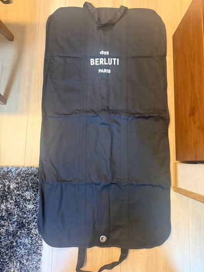 BERLUTI Hooded Black Leather Jacket #QYGQ9Q