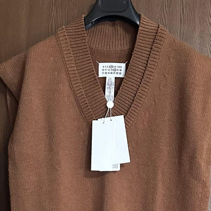 52% off Maison Margiela Destroy Knit Vest Gilet Sweater #QYBTMB