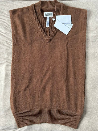 52% off Maison Margiela Destroy Knit Vest Gilet Sweater #QYBTMB