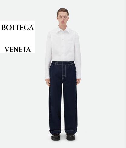 Bottega Veneta Tech Nylon Trousers Navy/XS #QYIVQB