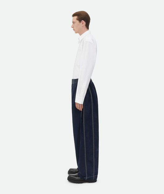 Bottega Veneta Tech Nylon Trousers Navy/XS #QYIVQB
