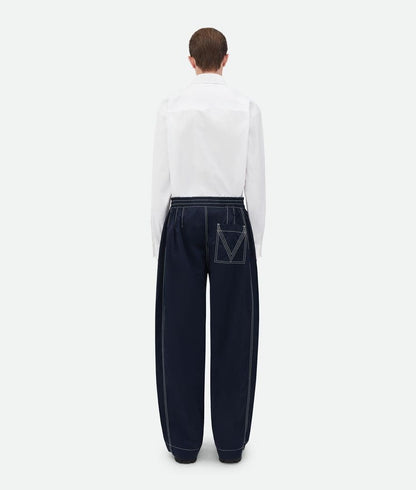 Bottega Veneta Tech Nylon Trousers Navy/XS #QYIVQB