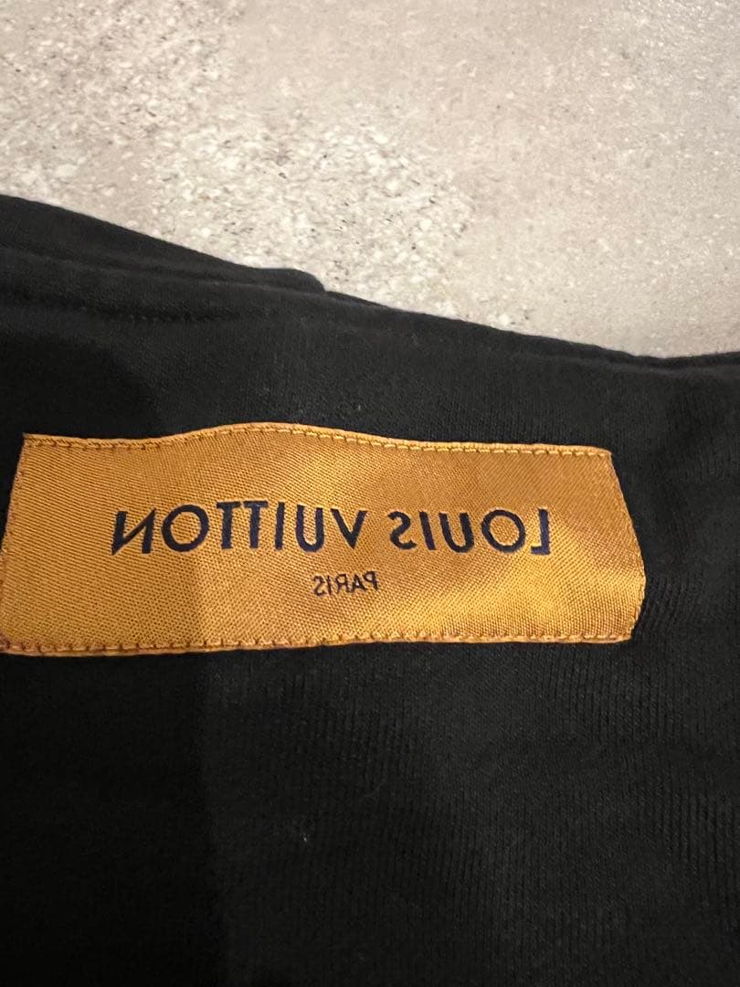 LOUIS VUITTON Hoodie XL Black Solid Color Virgil Abloh #QY4Q0D