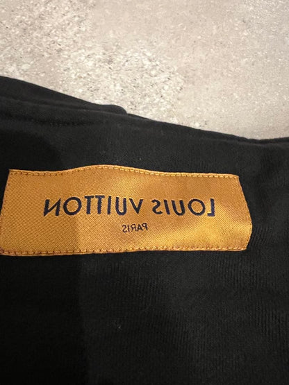 LOUIS VUITTON Hoodie XL Black Solid Color Virgil Abloh #QY4Q0D