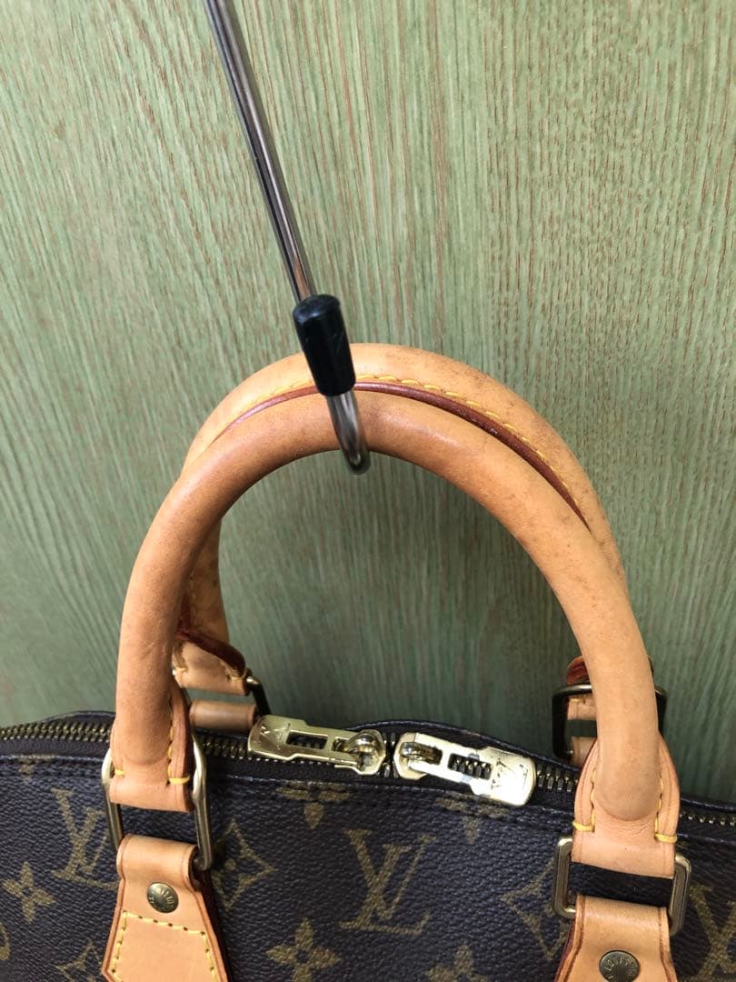 LOUIS VUITTON Alma M51130 Monogram Canvas Handbag Brown W33cm ~20 Years #QYGIVW