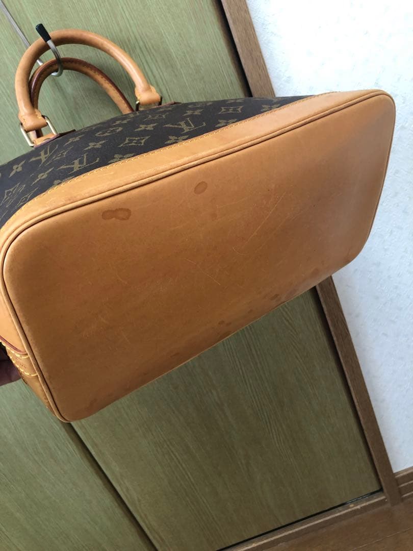 LOUIS VUITTON Alma M51130 Monogram Canvas Handbag Brown W33cm ~20 Years #QYGIVW