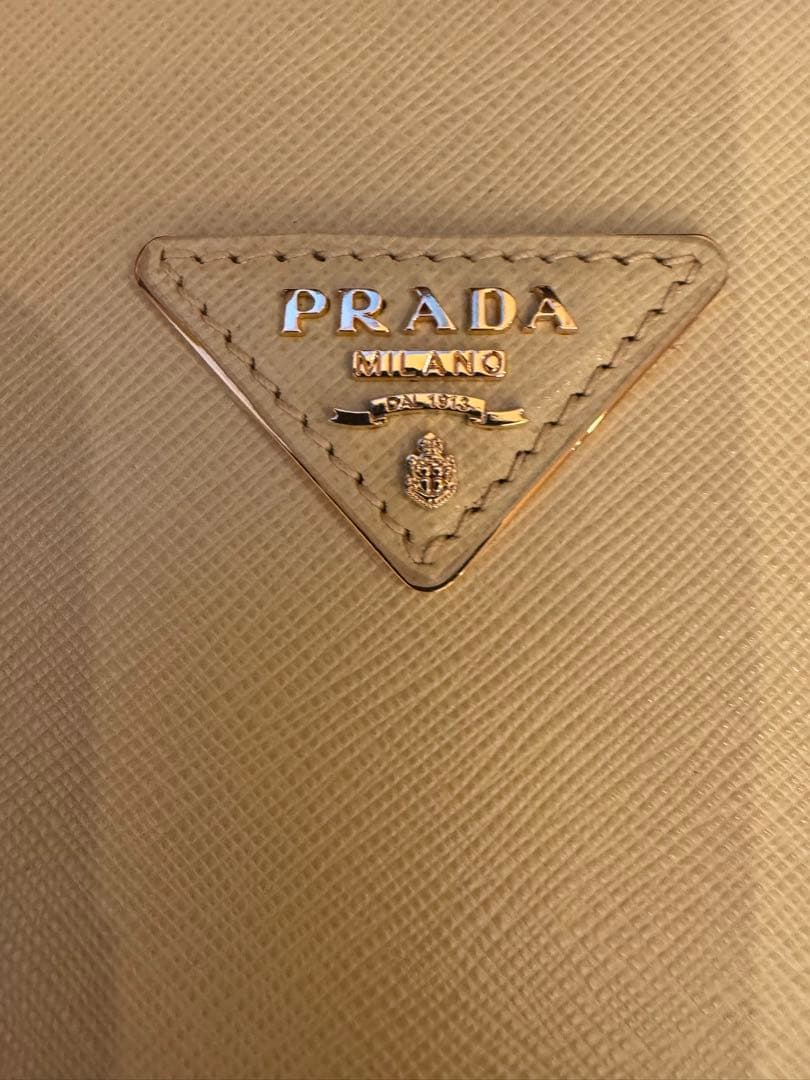 PRADA Saffiano Leather Handbag Yellow Milano Shoulder Strap #QYHDJM