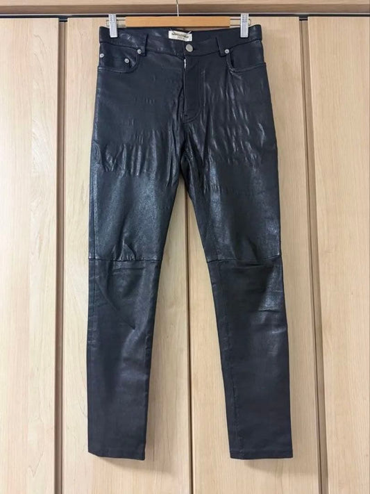 48 Hedi Era Masterpiece SAINT LAURENT Leather Pants #QYAQCX