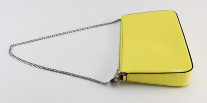 Christian Louboutin Rubira Patent Chain Shoulder Bag Yellow #QYAI6F
