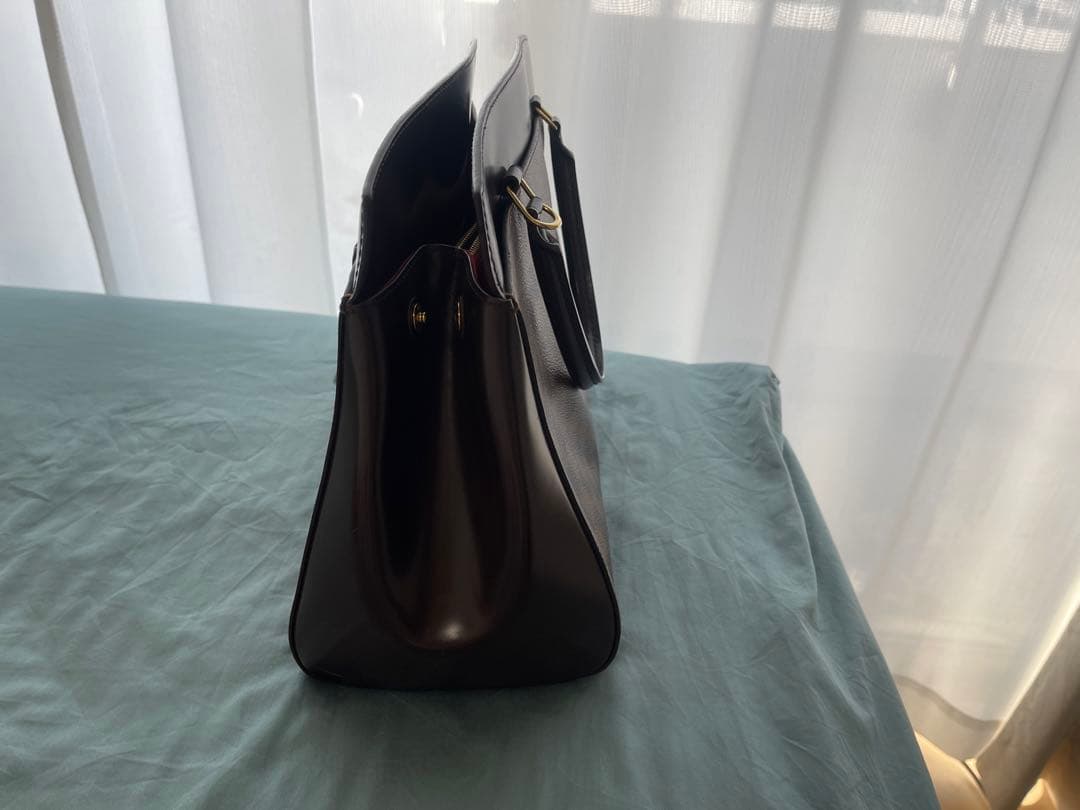 HERMES Picotin Lock 22 Clemence Leather Brown Handbag #QY1B2Z