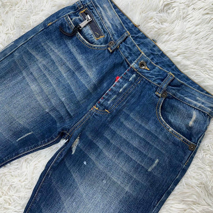 DSQUARED2 denim jeans, maple, bleached, distressed, classic #QODIVV