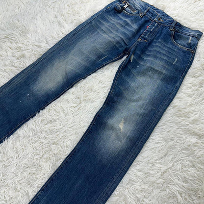 DSQUARED2 denim jeans, maple, bleached, distressed, classic #QODIVV