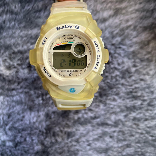 Baby-G Digital Watch, Clear Yellow #PG38SH
