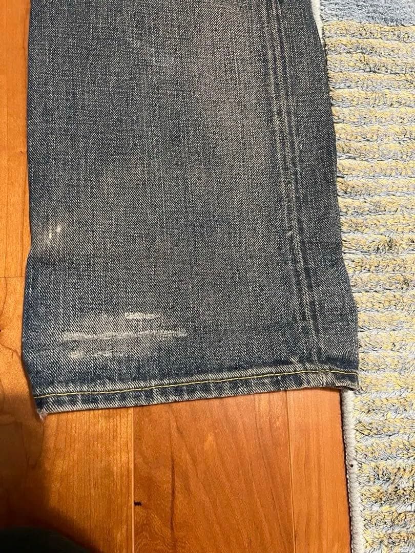 RRL Straight Distressed Vintage Denim Blue w29 L32 #QYIH2Y