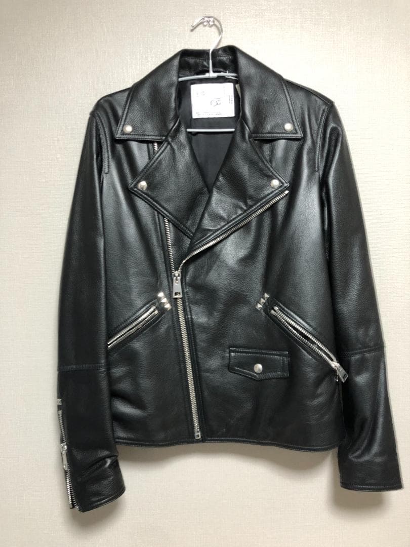 19.8 Lambskin Double Rider Jacket M46 Denim Lampo #QYAB8R
