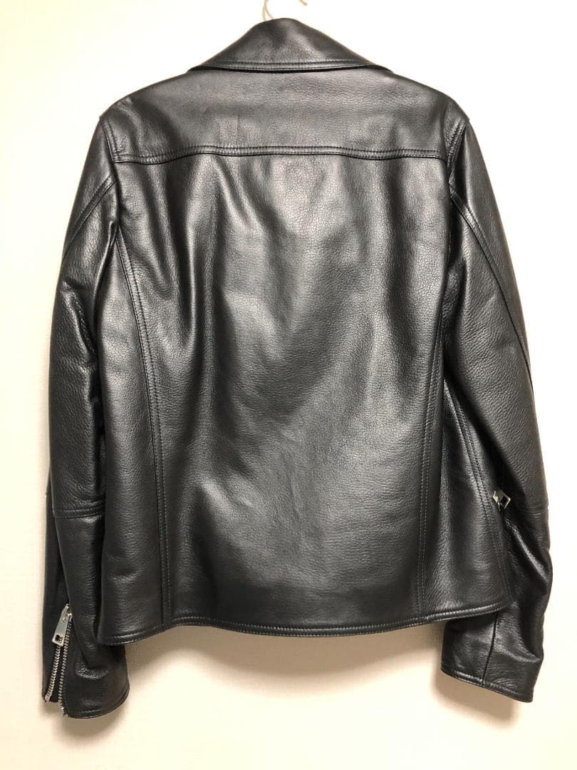 19.8 Lambskin Double Rider Jacket M46 Denim Lampo #QYAB8R
