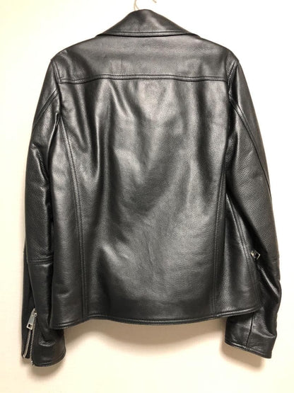 19.8 Lambskin Double Rider Jacket M46 Denim Lampo #QYAB8R