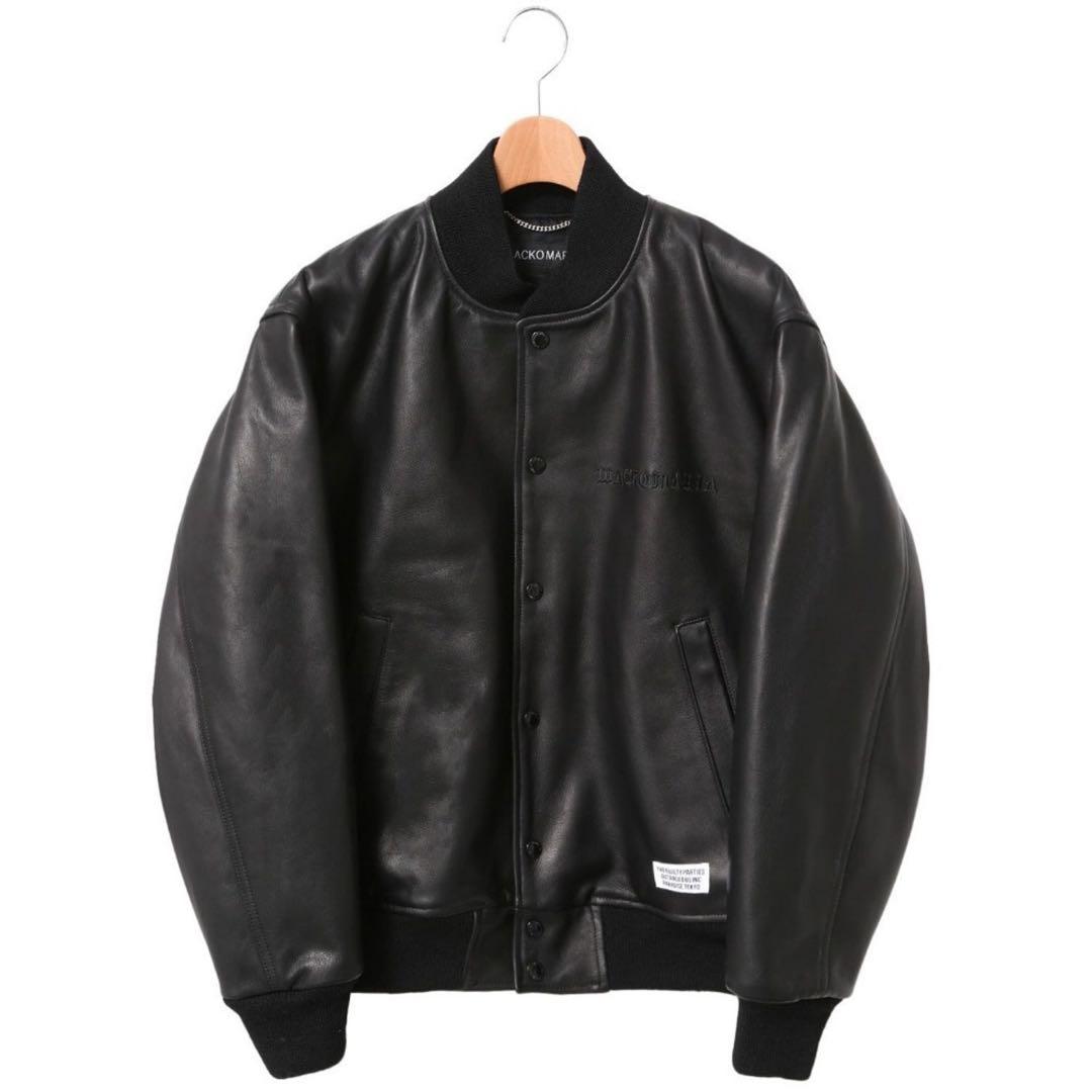 WACKOMARIA LEATHER VARSITY JACKET #QYHT2R