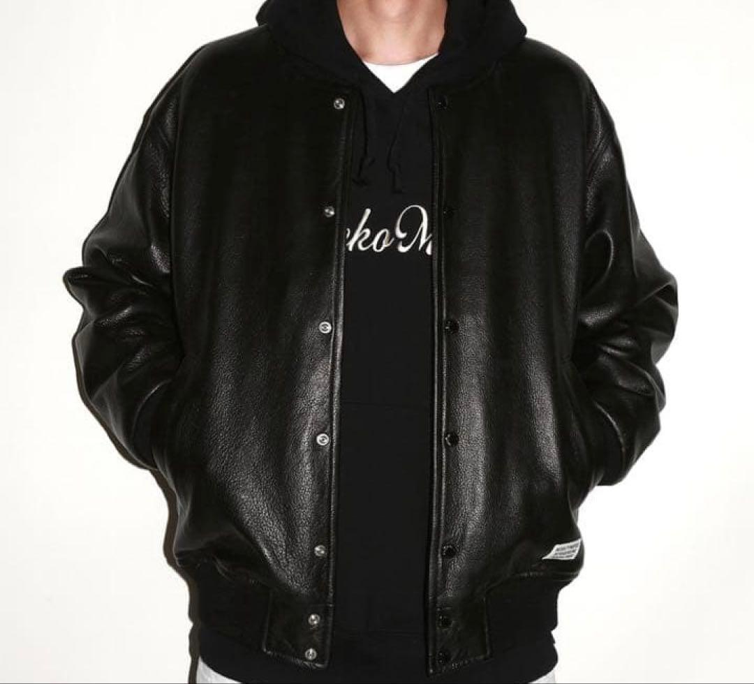 WACKOMARIA LEATHER VARSITY JACKET #QYHT2R