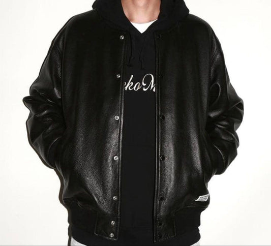 WACKOMARIA LEATHER VARSITY JACKET #QYHT2R