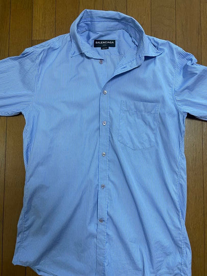BALENCIAGA striped shirt size 37 18aw #PC0800