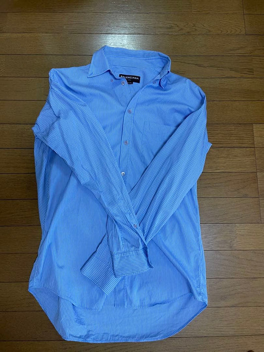 BALENCIAGA striped shirt size 37 18aw #PC0800
