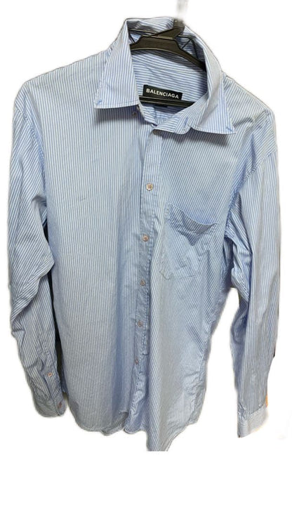 BALENCIAGA striped shirt size 37 18aw #PC0800