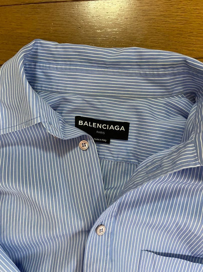 BALENCIAGA striped shirt size 37 18aw #PC0800