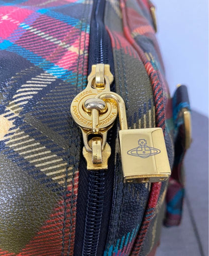 Vivienne Westwood Yasmin Boston Bag Multicolor Genuine Leather Italy #QYDCUF