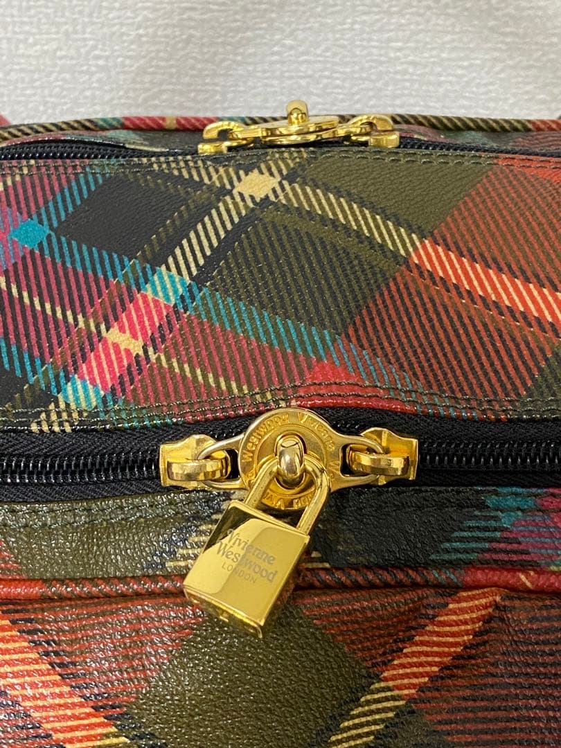 Vivienne Westwood Yasmin Boston Bag Multicolor Genuine Leather Italy #QYDCUF
