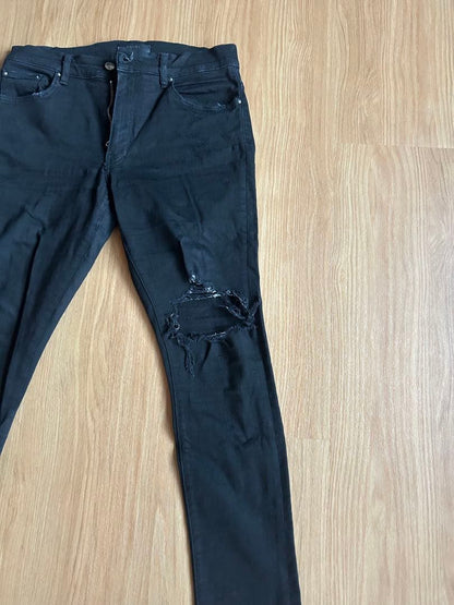 Amiri Broken Distressed Skinny Denim #QY5T8P