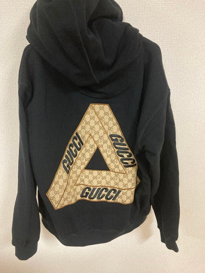 GUCCI logo black hoodie #QY9NU9