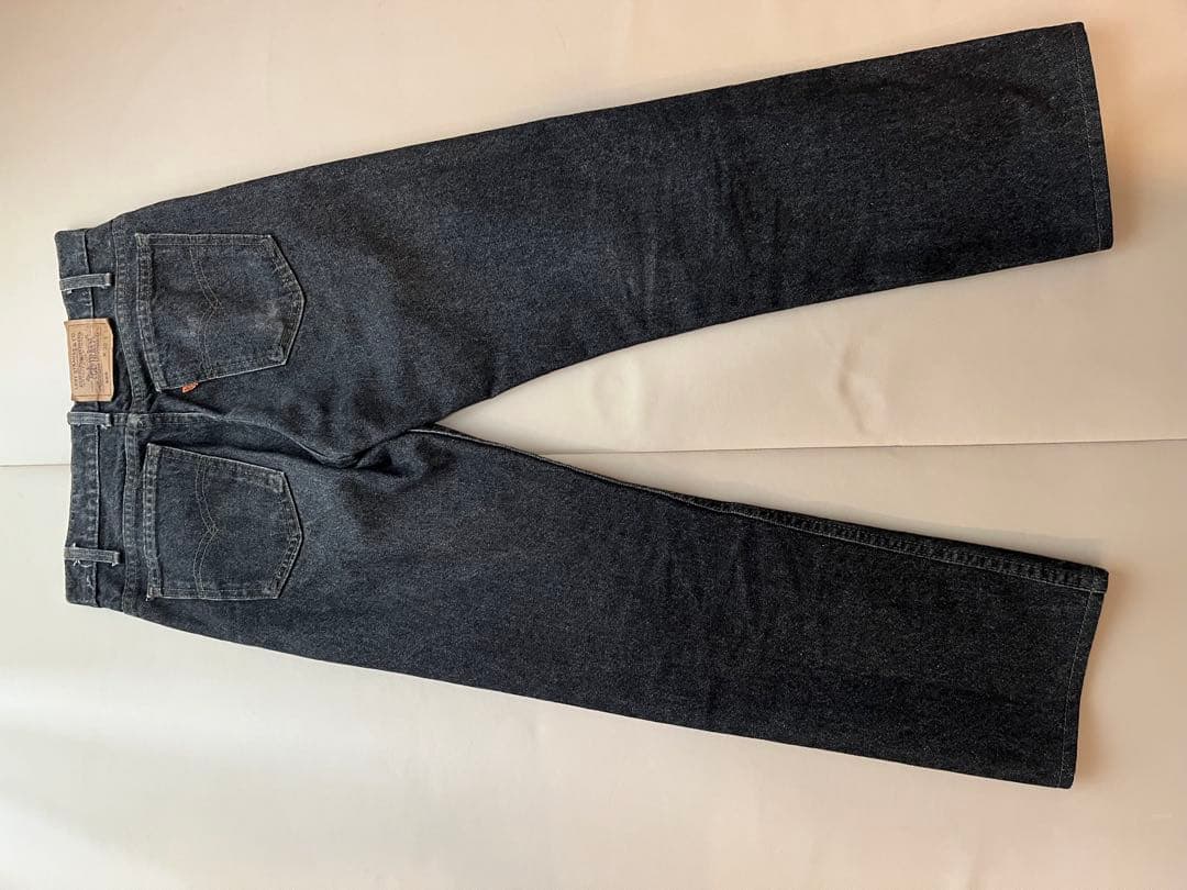 90s Levi's 505 yarn-dyed black denim #QY01KS