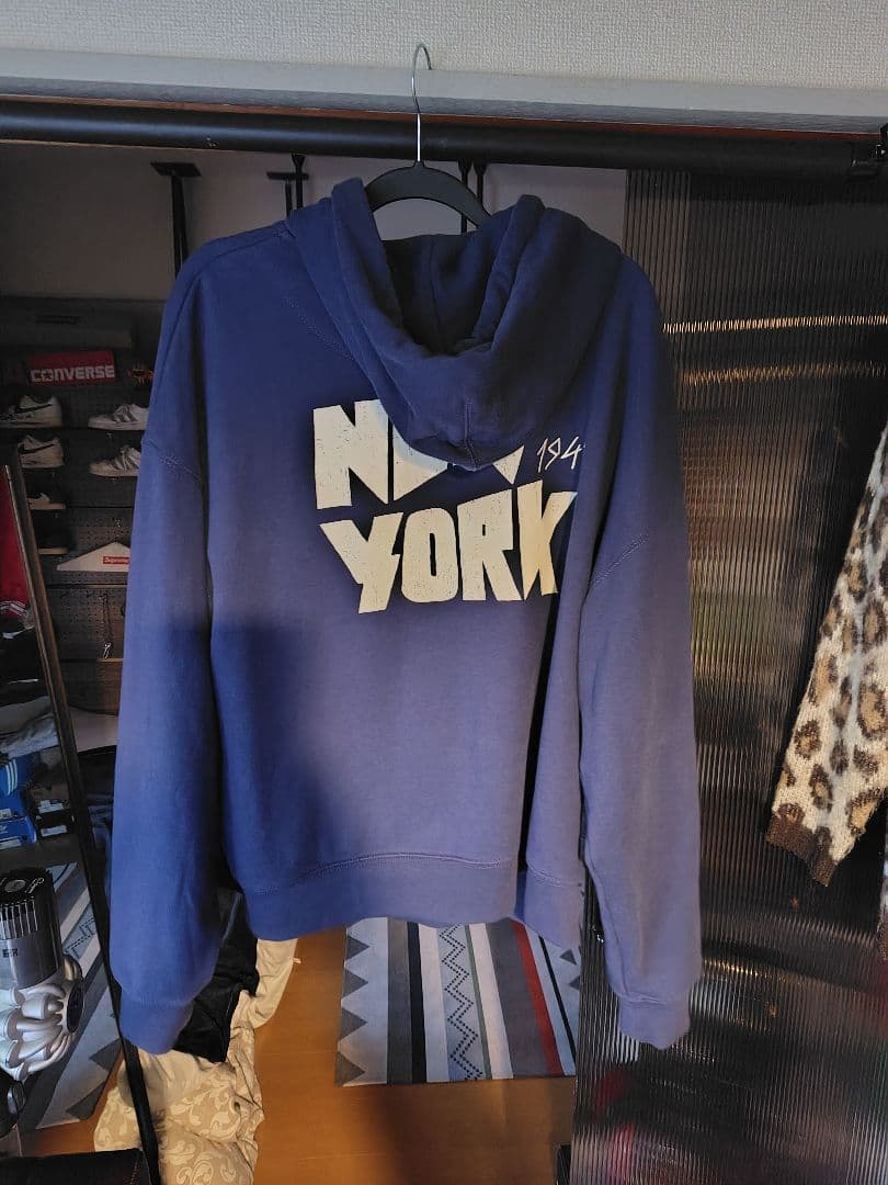 COACH Navy Hooded Parka NEW YORK 1941 #QYDXLI