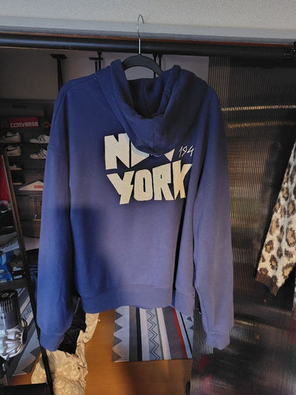 COACH Navy Hooded Parka NEW YORK 1941 #QYDXLI