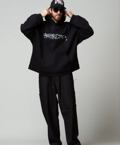 Balenciaga Grey Slime Logo Hoodie #QYH5B6