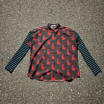 PRADA 2016SS archive Rabbit print shirt #QYBKRM
