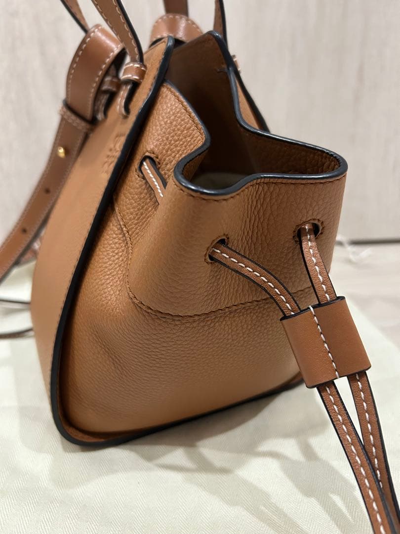 LOEWE Hammock Mini Tan Soft Grain Calfskin #QY6GDH