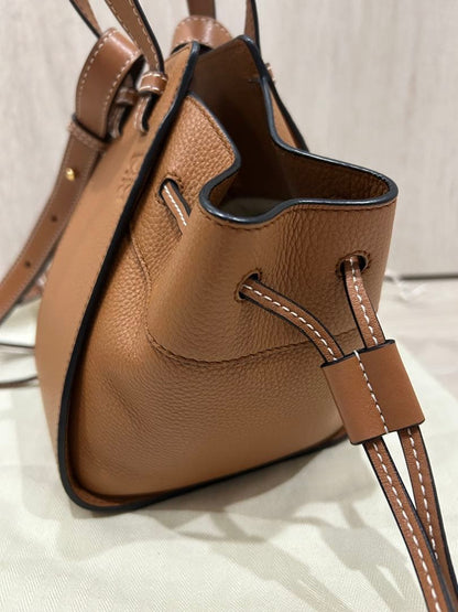LOEWE Hammock Mini Tan Soft Grain Calfskin #QY6GDH