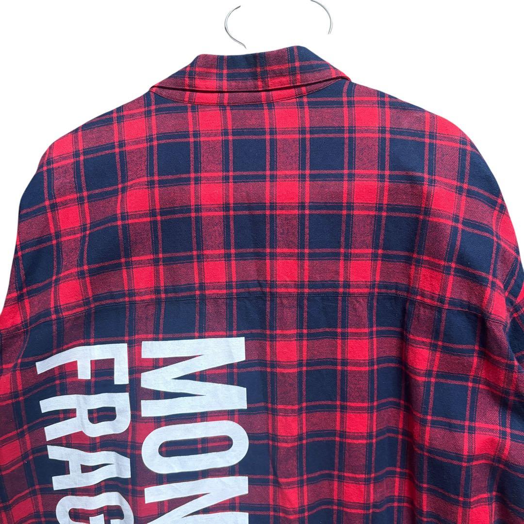 Size XXL MONCLER FRAGMENT Check Flannel Shirt #QY1I41