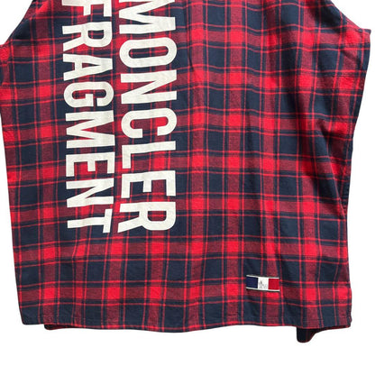 Size XXL MONCLER FRAGMENT Check Flannel Shirt #QY1I41