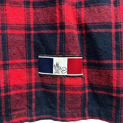 Size XXL MONCLER FRAGMENT Check Flannel Shirt #QY1I41
