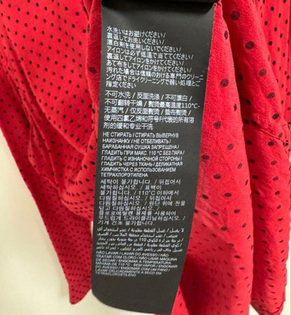 SAINT LAURENT red polka dot long sleeve shirt #QYBSFG