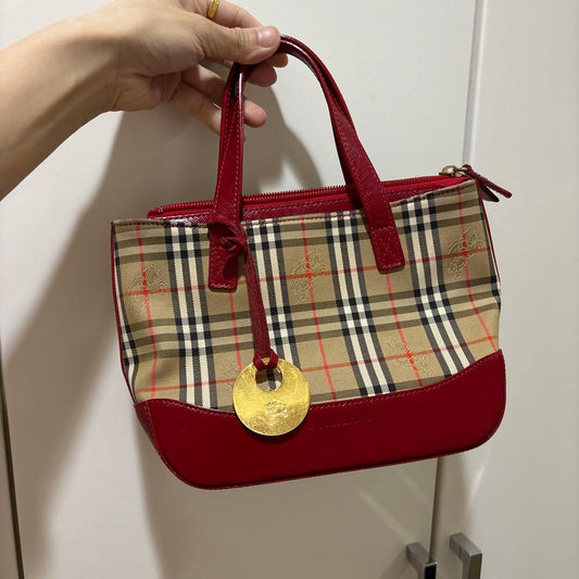 Burberry checkered handbag #QYD540