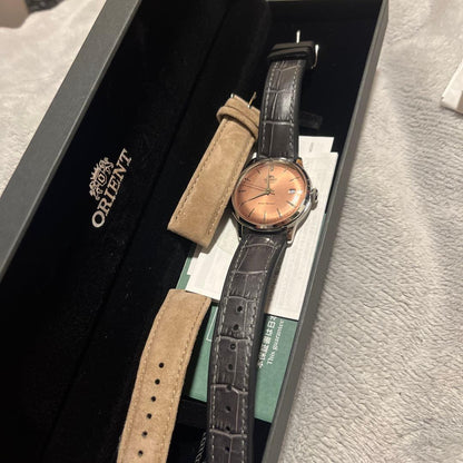 Orient Bambino 38 Copper RA-AC0M08Y Japan Ltd 30 Sunray Dial #QYK6QO